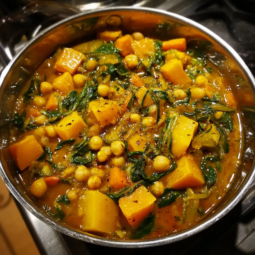 Pumpkin Chickpea Coconut Milk Stew is a must-try!