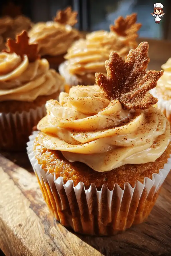 Pumpkin Cupcakes with Maple Frosting Recipe