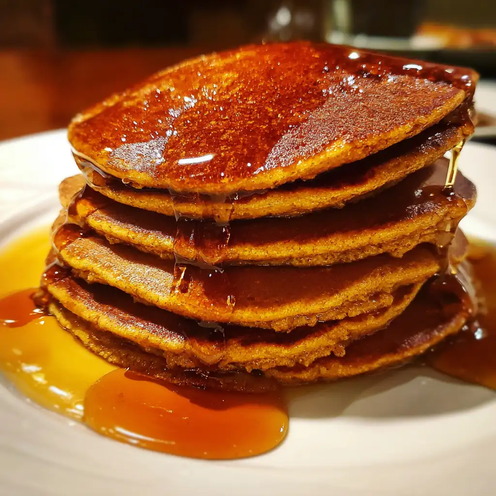 Pumpkin Gingerbread Pancakes