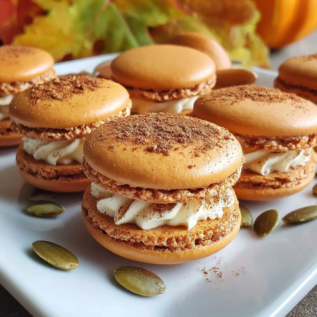 Pumpkin Macarons