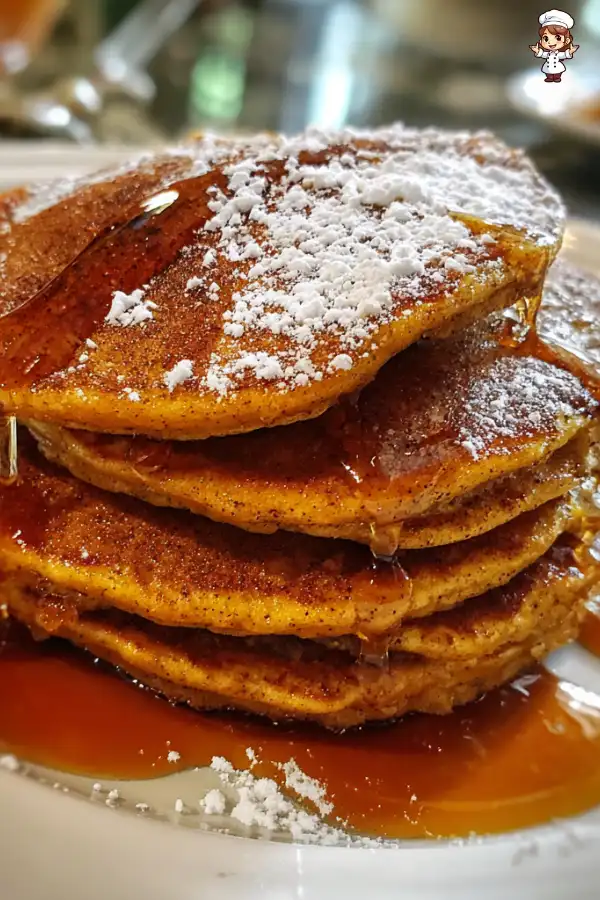 Pumpkin Pancakes with Maple Syrup Recipe