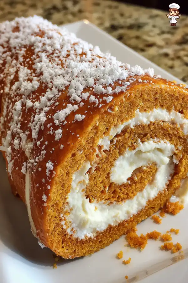 Pumpkin Roll with Cream Cheese Filling Recipe