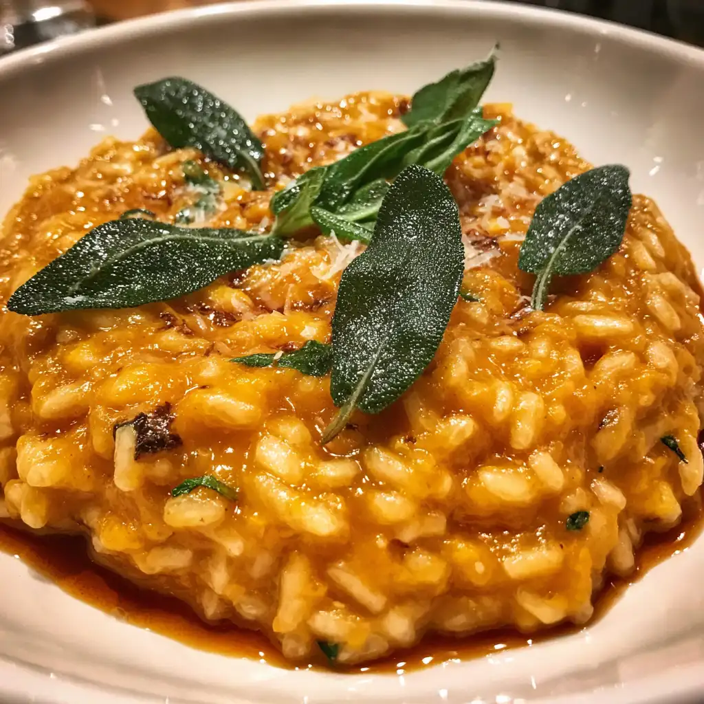 Pumpkin Sage Risotto
