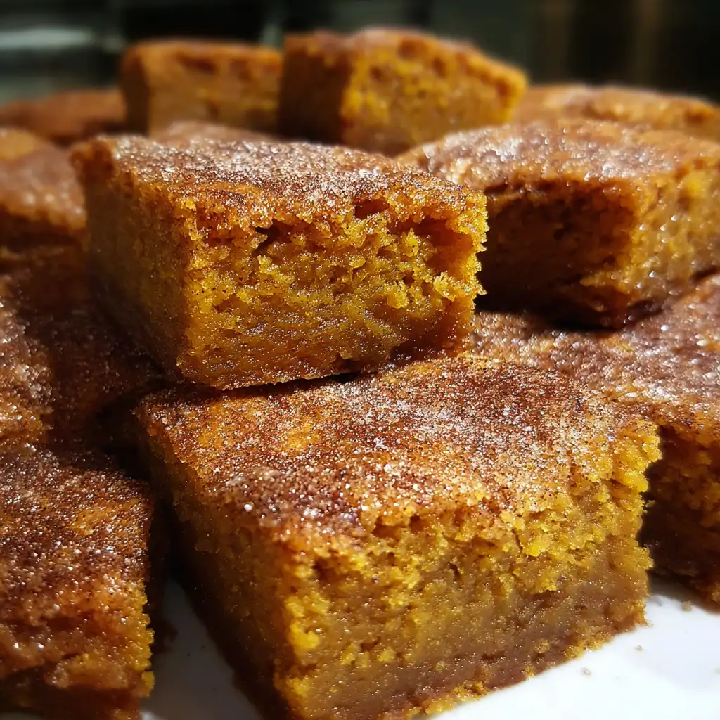 Pumpkin Snickerdoodle Blondies Recipe