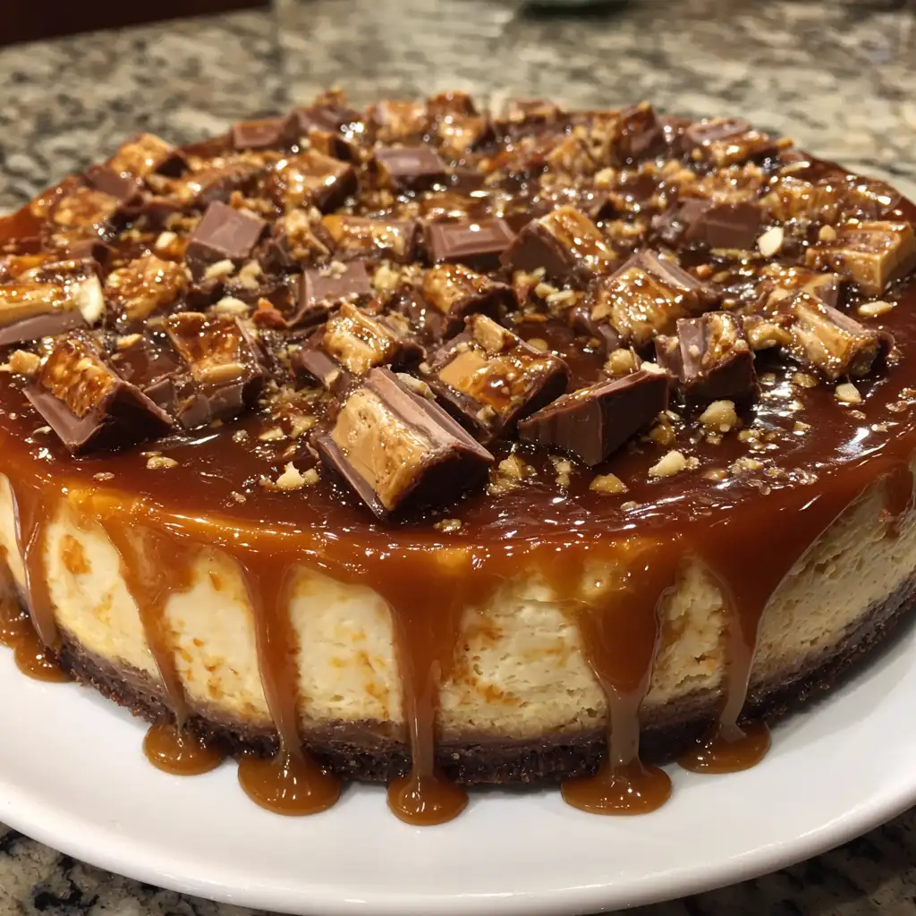 Pumpkin Snickers Cheesecake Recipe