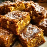 Pumpkin Spice White Chocolate Blondies