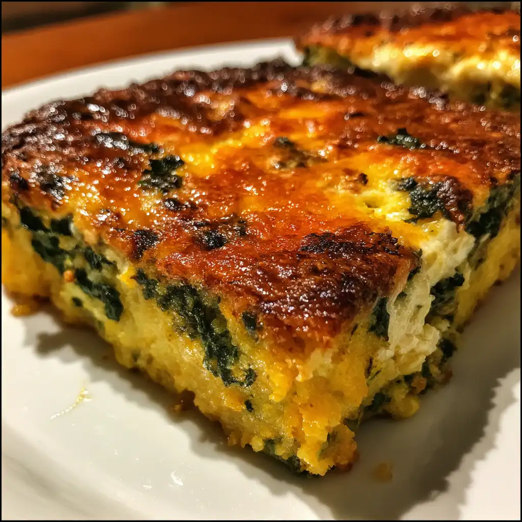 Pumpkin Spinach Polenta Casserole is a must-try dish!
