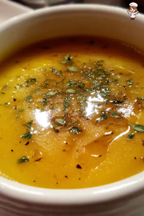 Pumpkin White Bean Soup with Sage warms your soul!