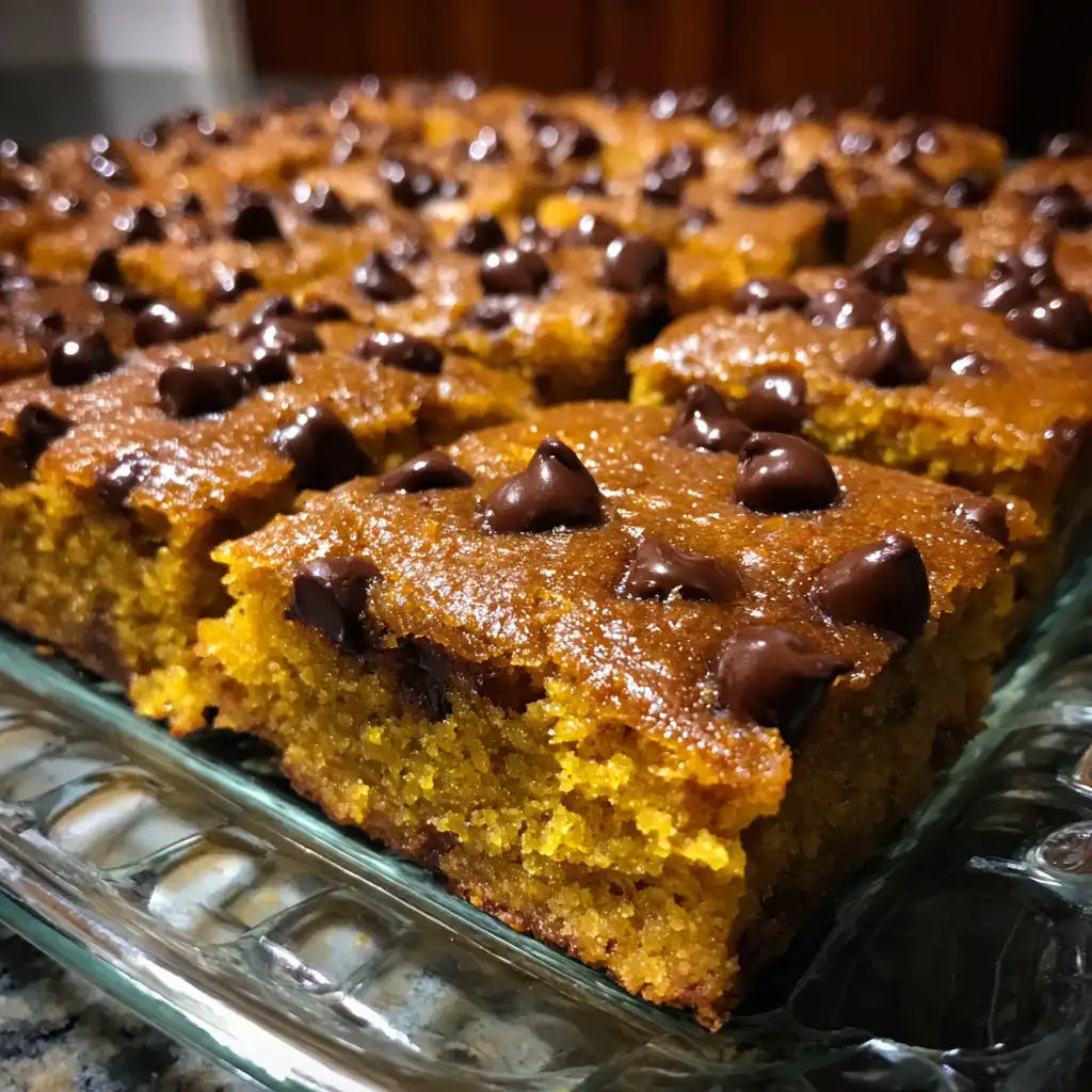 Pumpkin and Chocolate Chip Blondies are a must-try treat!