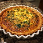 Pumpkin and Spinach Quiche