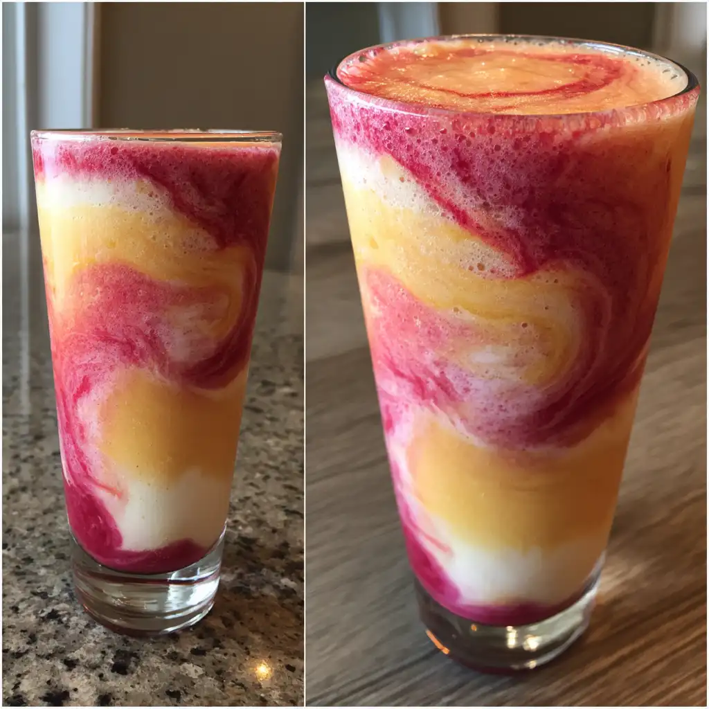 Raspberry Peach Protein Smoothie Recipe