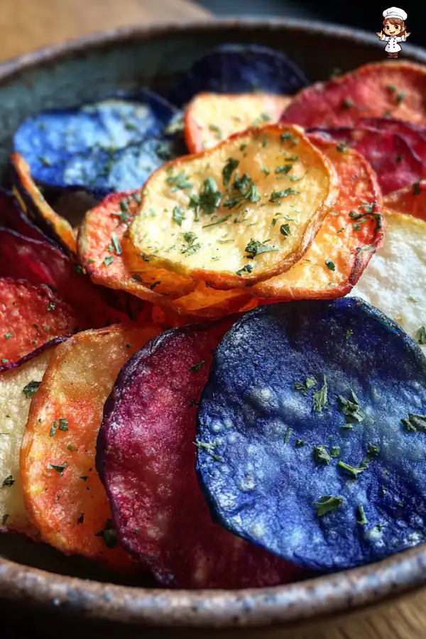 Red white and blue potato chips are a must-try snack!