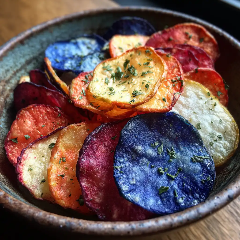 Red white and blue potato chips are a must-try snack!