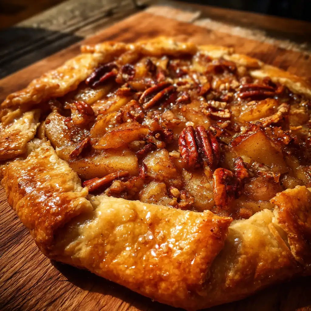 Roasted Apple Pecan Galette