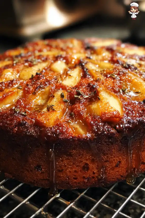 Roasted Apple Sage Cake