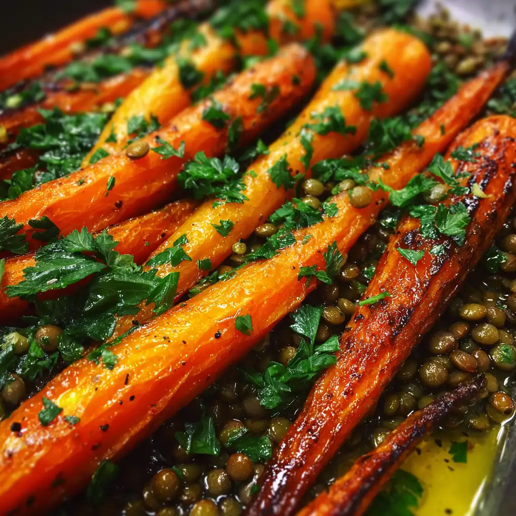 Roasted Carrot and Lentil Salad