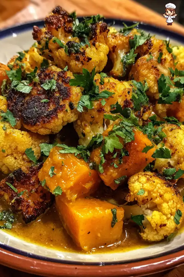 Roasted Cauliflower Pumpkin Curry is a must-try dish!