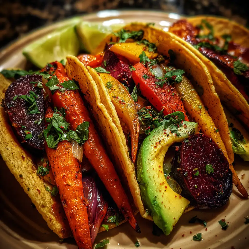 Roasted Root Veggie Tacos are a must-try delight!