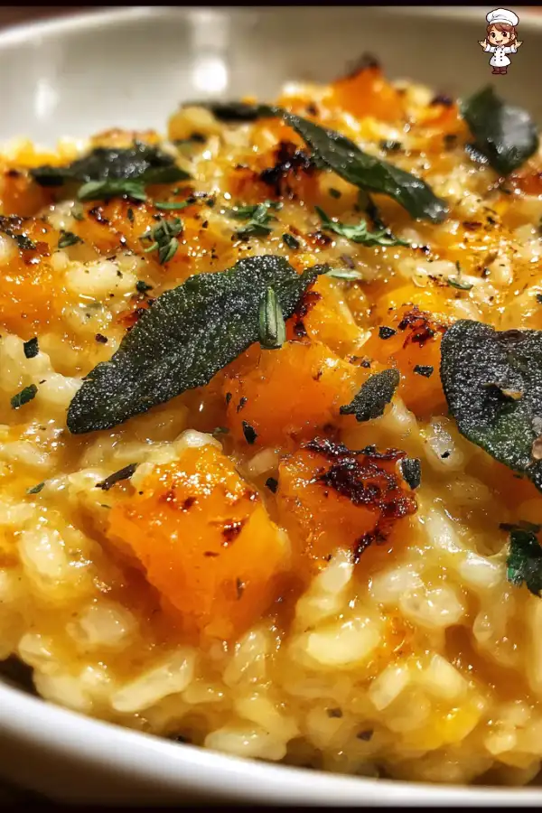 Roasted garlic butternut squash risotto is a must-try!