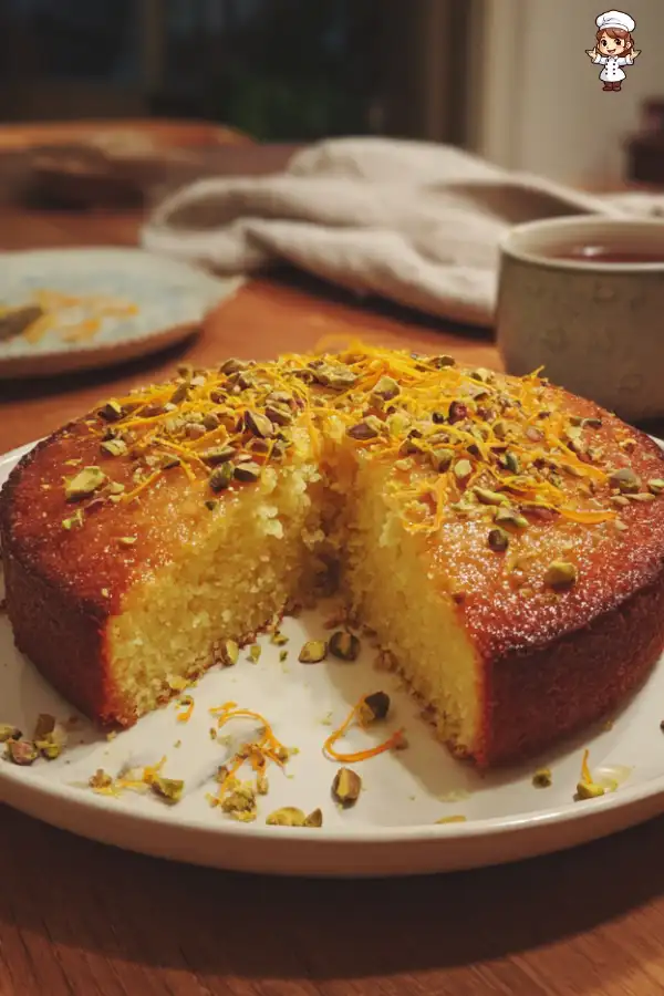 Rosewater Orange Zest Cake with Pistachios delights all!