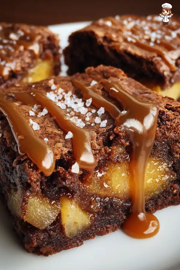 Salted Caramel Apple Brownies Recipe