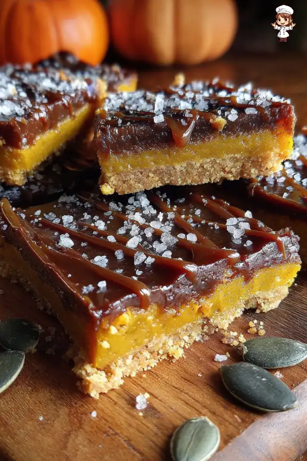 Salted Caramel Pumpkin Bars
