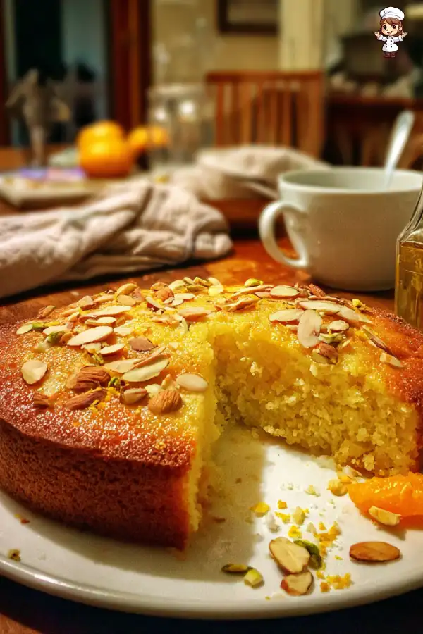Semolina Cake with Yogurt and Orange Blossom Water