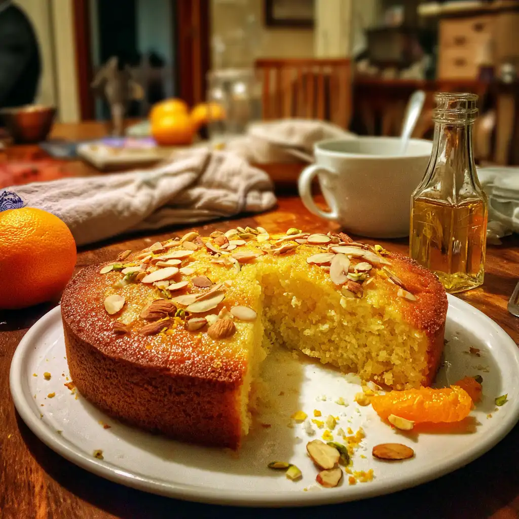 Semolina Cake with Yogurt and Orange Blossom