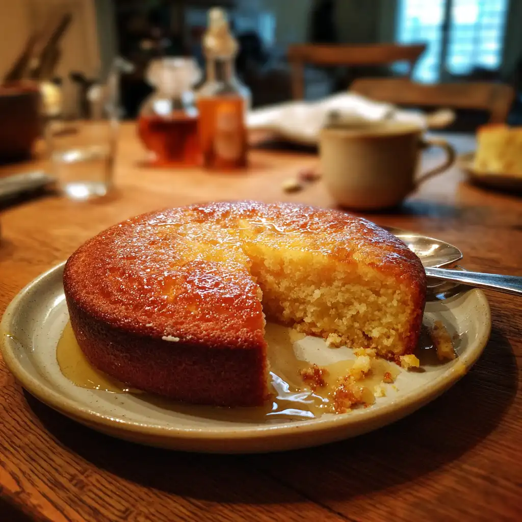 Semolina and Yogurt Cake with Cardamom and Rosewater