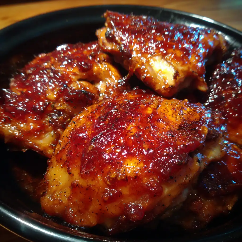 Slow cooker BBQ chicken recipe