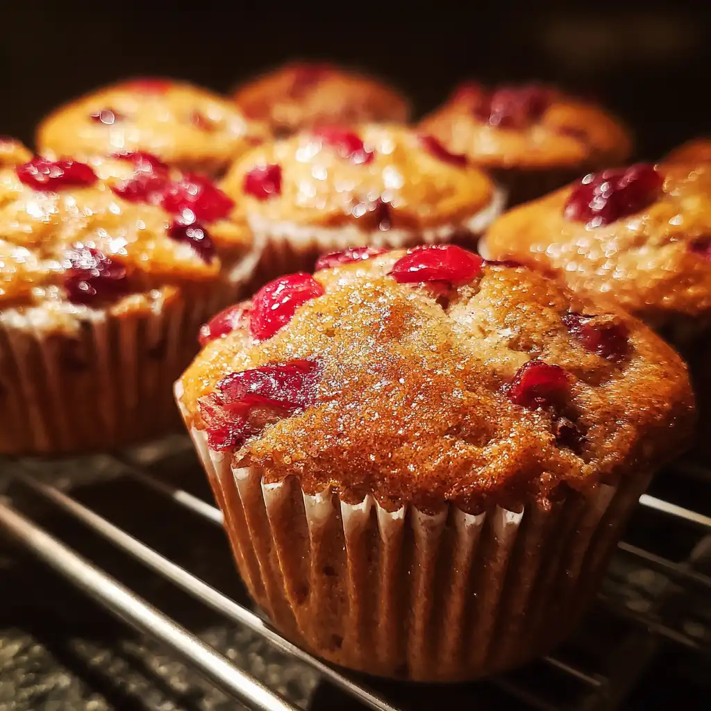 Spiced Apple Cranberry Muffins