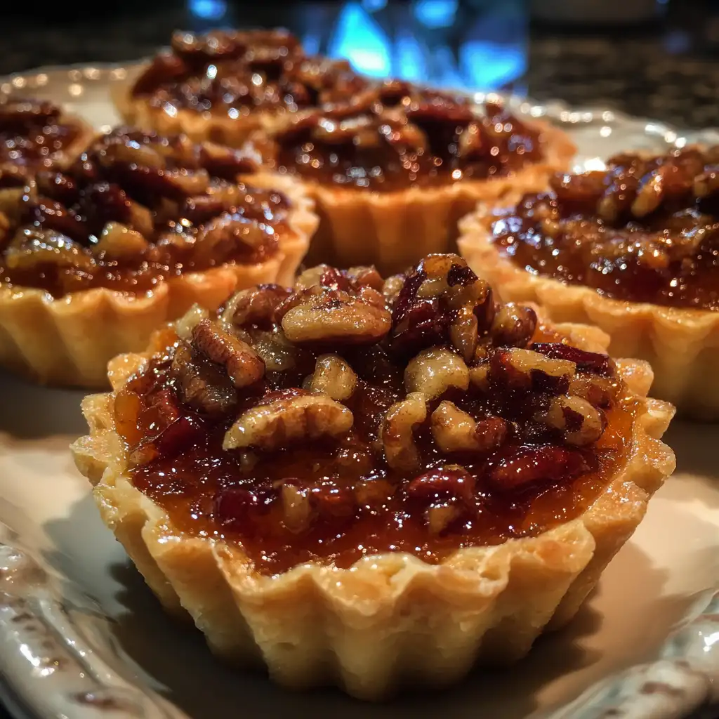 Spiced Apple Pecan Tartlets