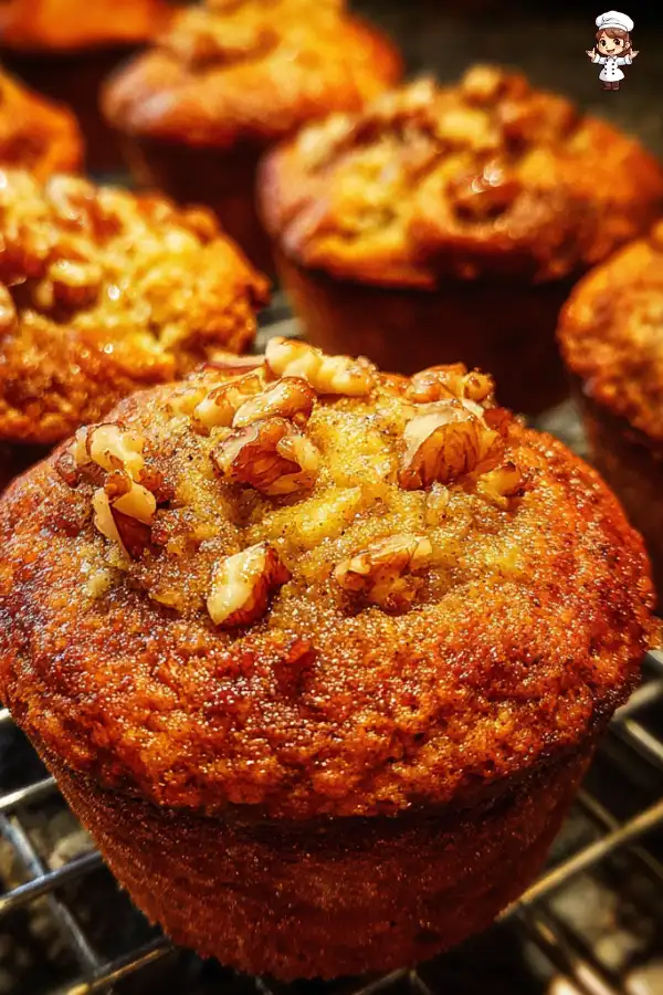 Spiced Apple Walnut Muffins