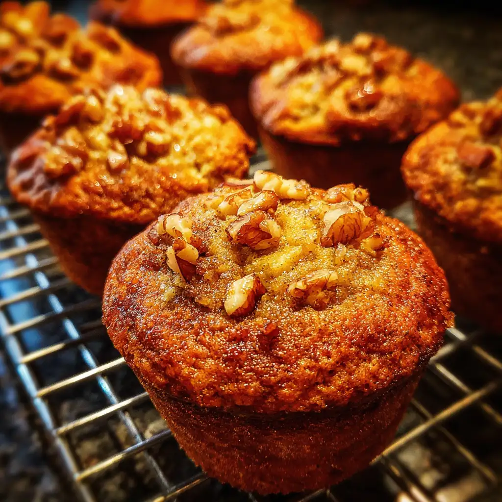 Spiced Apple Walnut Muffins