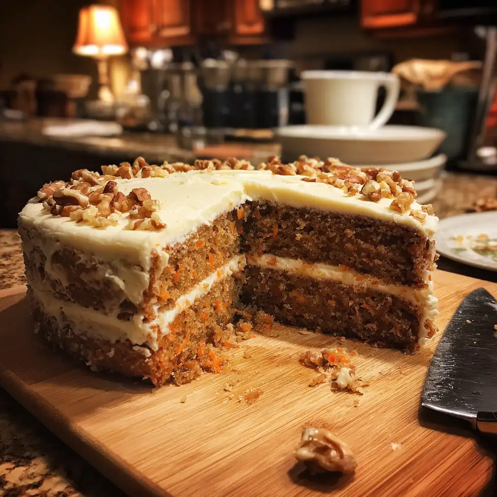 Spiced Carrot Cake with Cream Cheese Frosting