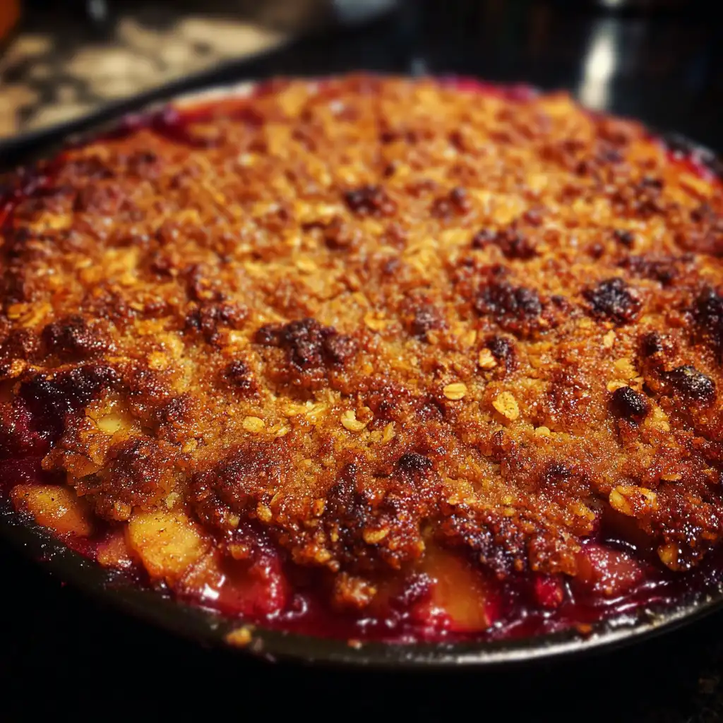 Spiced Cranberry Apple Cobbler