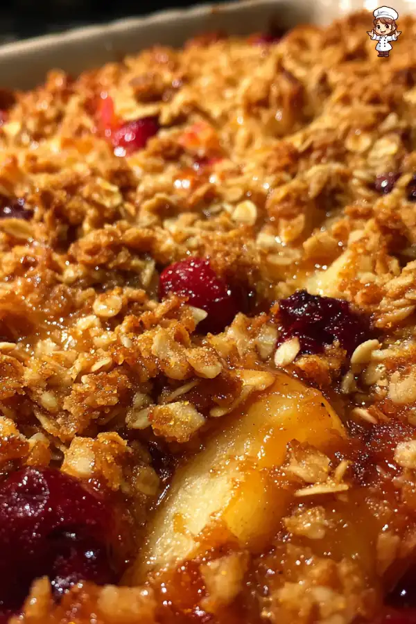 Spiced Cranberry Pear Crisp