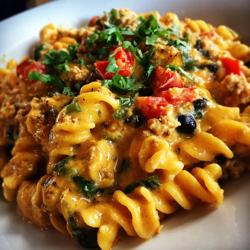 Spicy queso protein pasta recipe that will amaze you!