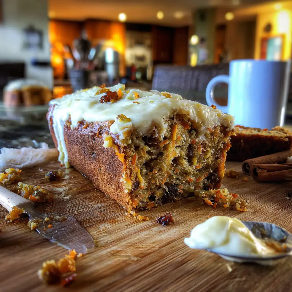 Sticky Apple Carrot Date Cake with Vanilla Cream