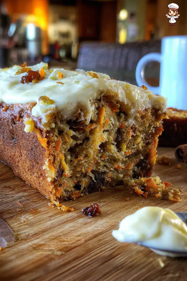 Sticky Apple Carrot Date Cake with Vanilla Cream