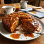 Sticky Carrot Date Cake with Spiced Toffee Sauce delights!