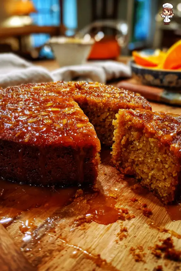 Sticky Carrot and Almond Cake with Clove-Orange Syrup