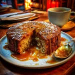 Sticky Coconut Date Pudding with Caramel Sauce