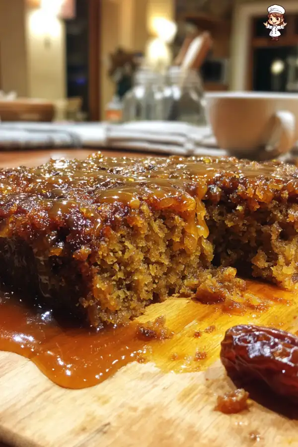 Sticky Ginger and Date Pudding