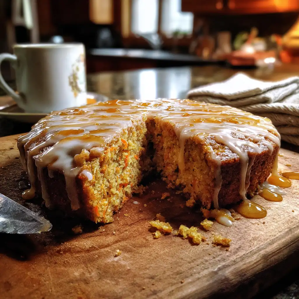 Sticky Maple Carrot Cake with Cinnamon Drizzle Recipe is a must-try!