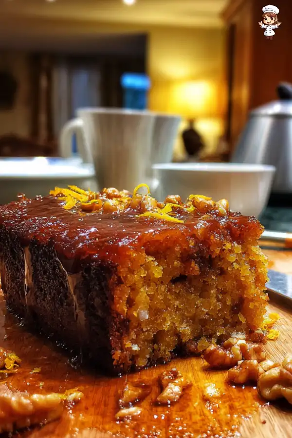 Sticky Orange Date Pudding with Toasted Walnuts delights!