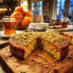 Sticky Orange Saffron Cake with Pistachio is irresistible!