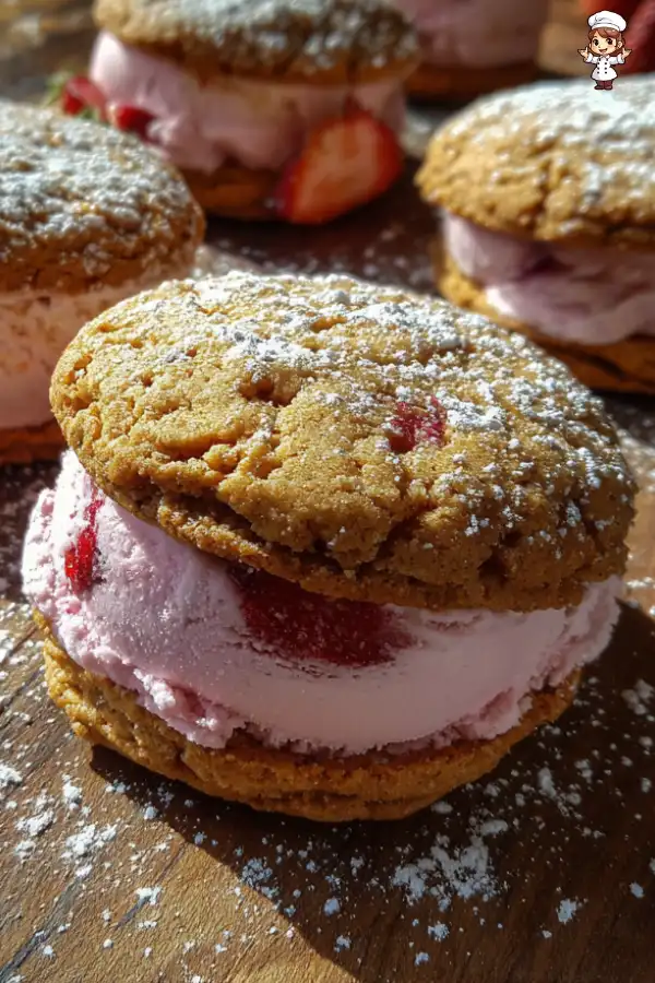 Strawberry Ice Cream Sandwiches Recipe A Summer Delight!