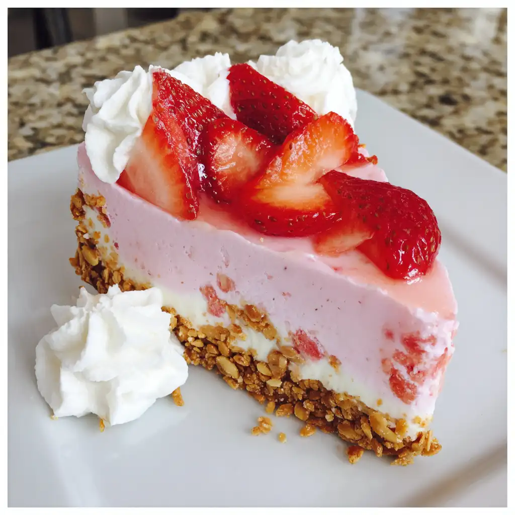 Strawberry Pretzel Ice Cream Cake Recipe