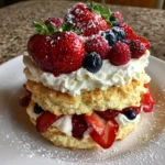 Strawberry Shortcake with Blueberries Recipe